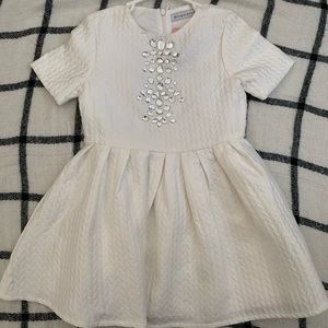 Girls jeweled bib dress